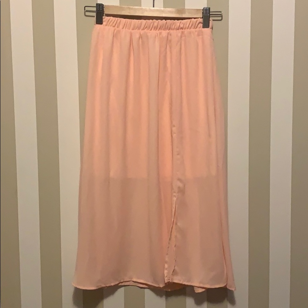 Blush pink skirt